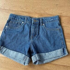 Levis denim rolled cuff shorts
